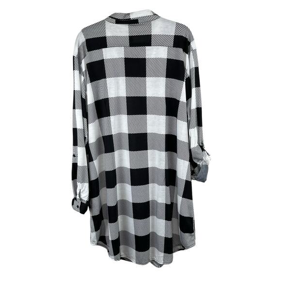 White Mark Red Black Bundle 2 Plaid Button Up Tunic Top Shirts Plus 3X NWT - Picture 6 of 16